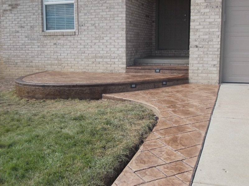 Square Step Off Existing Front Porch - Rolland Cement